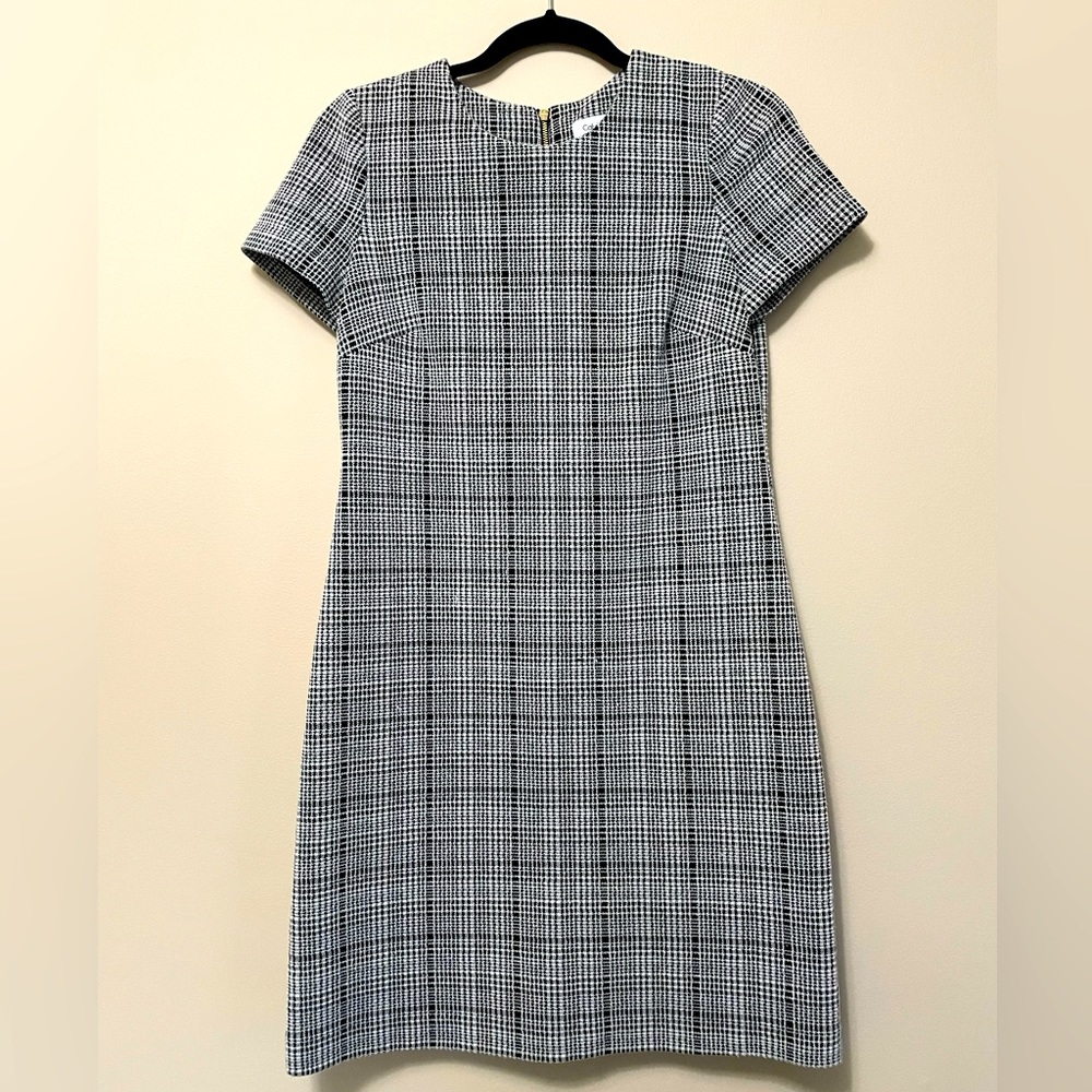 Calvin Klein Black and White Plaid Dress